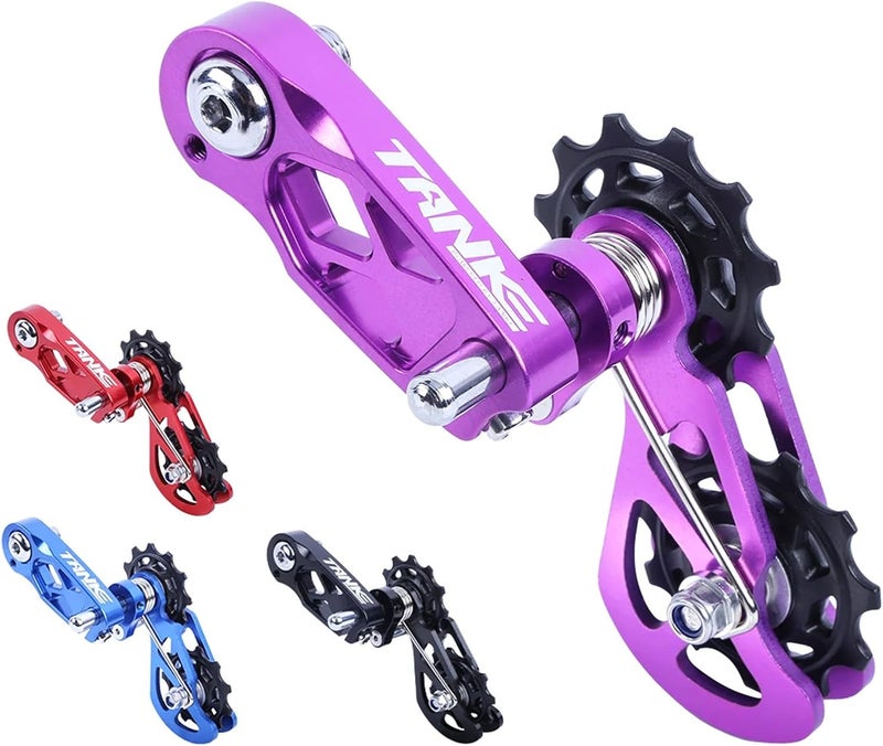 JFOYH Single Speed Chain Tensioner with Multi-segment Tension Adjustment and Double Spring Chain Guide, Ultra-Smooth Mountain Bike Chain Tensioner - Noiseless Performance, Easy Installation - Image 1
